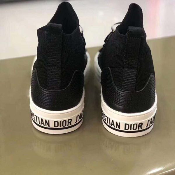 Dior Unisex Walk’n’Dior Sneaker Black Technical Mesh Leather Inserts (6)