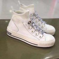 Dior Unisex Walk’n’Dior Sneaker White Technical Mesh Leather Inserts