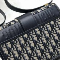 Dior Women 30 Montaigne Bag Blue Dior Oblique Jacquard