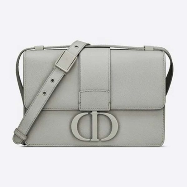 Dior Women 30 Montaigne Bag Ultramatte Grained Calfskin Flap Closure-Green