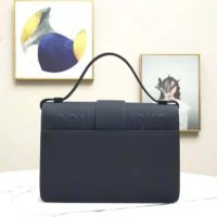 Dior Women 30 Montaigne Bag in Ultramatte Grained Calfskin-Navy