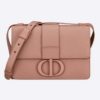 Dior Women 30 Montaigne Bag in Ultramatte Grained Calfskin-Pink