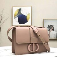 Dior Women 30 Montaigne Bag in Ultramatte Grained Calfskin-Pink