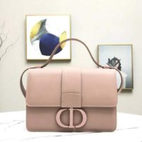 Dior Women 30 Montaigne Bag in Ultramatte Grained Calfskin-Pink