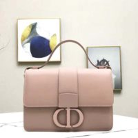 Dior Women 30 Montaigne Bag in Ultramatte Grained Calfskin-Pink