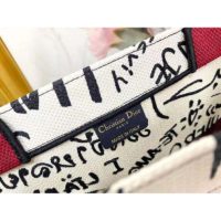 Dior Women Dior Book Tote Dioramour Graffiti Latte Multicolor Embroidery