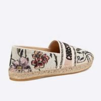 Dior Women Dior Granville Espadrille Embroidered ‘Christian Dior’ Signature-Beige