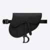 Dior Women Saddle Bag in Matte Black Ultramatte Calfskin