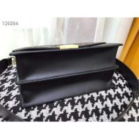 Fendi Women Kan U Black Leather Bag Calf Leather FF