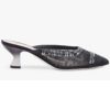 Fendi Women Slingbacks Colibrì in Mesh and Black Leather