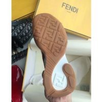 Fendi Women Sneakers Snug-Fit FFluid Sneakers Glossy Red Neoprene