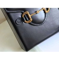 Gucci GG Unisex Gucci Horsebit 1955 Mini Bag Black Leather