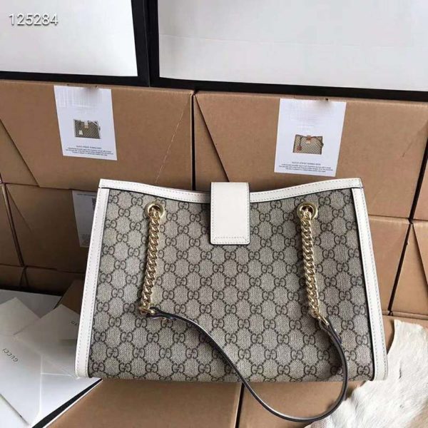 Gucci GG Unisex Padlock GG Medium Shoulder Bag Supreme Canvas (5)