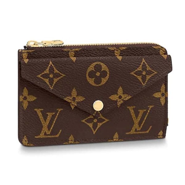 Louis Vuitton LV Unisex Card Holder Recto Verso Monogram Canvas-Brown