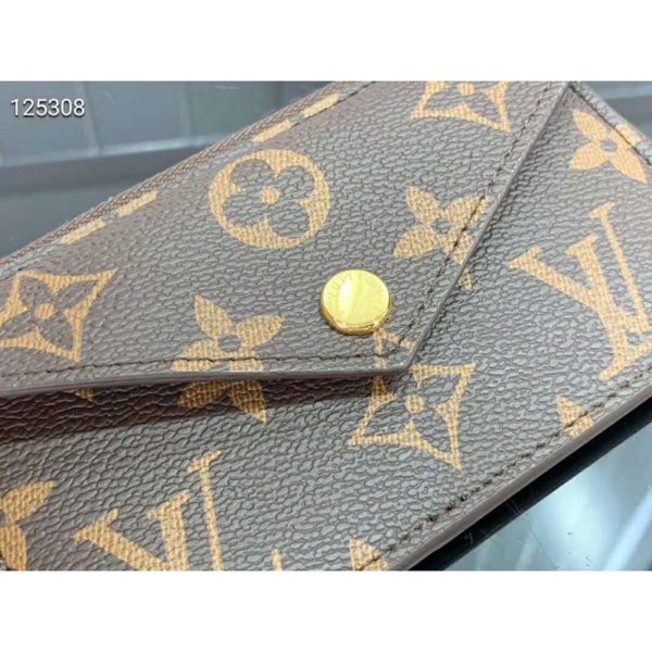 Louis Vuitton LV Unisex Card Holder Recto Verso Monogram Canvas-Brown (6)