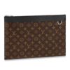 Louis Vuitton LV Unisex Discovery Pochette GM Monogram Macassar-Brown