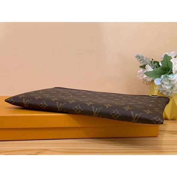 Louis Vuitton LV Unisex Discovery Pochette GM Monogram Macassar-Brown (5)