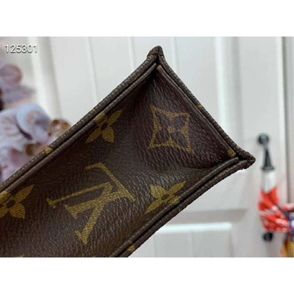 Louis Vuitton LV Unisex Petit Sac Plat Bag Monogram Canvas (8)