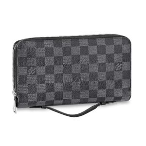 Louis Vuitton LV Unisex Zippy XL Wallet Coated Canvas-Grey