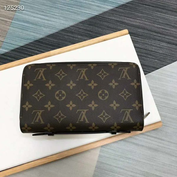 Louis Vuitton LV Unisex Zippy XL Wallet Coated Monogram Canvas (2)