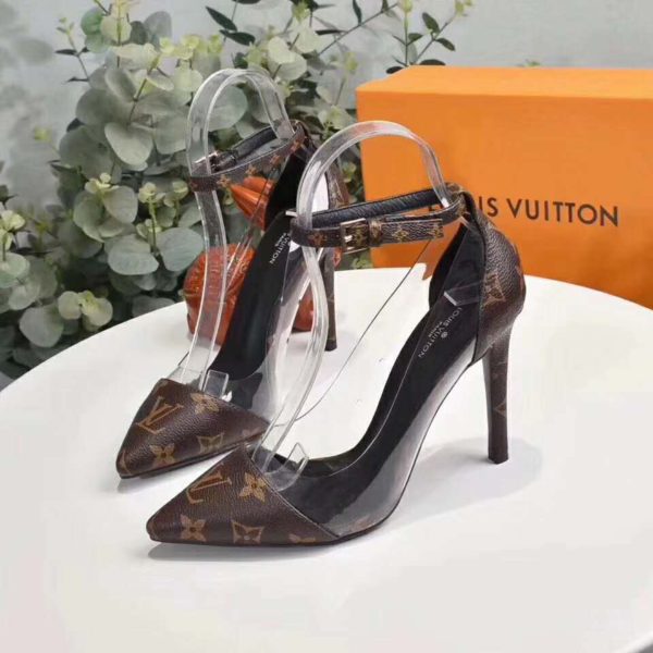 Louis Vuitton LV Women Cherie Pump Iconic Monogram Canvas-Brown (6)