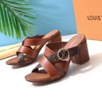 Louis Vuitton LV Women Horizon Mule Calf Patent Monogram Canvas