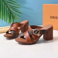 Louis Vuitton LV Women Horizon Mule Calf Patent Monogram Canvas