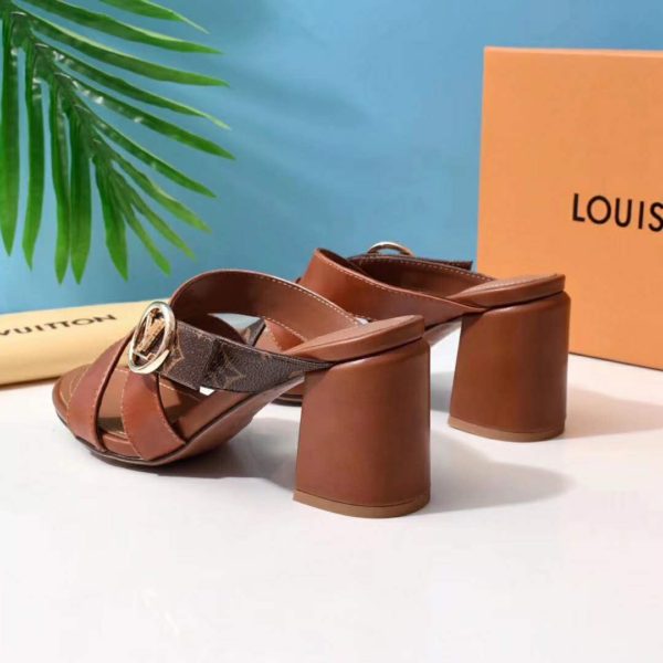 Louis Vuitton LV Women Horizon Mule Calf Patent Monogram Canvas (5)