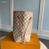 Louis Vuitton LV Women Neverfull GM Tote Damier Azur Canvas