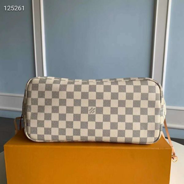 Louis Vuitton LV Women Neverfull GM Tote Damier Azur Canvas (6)