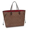 Louis Vuitton LV Women Neverfull GM Tote Damier Ebene Canvas