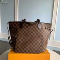 Louis Vuitton LV Women Neverfull GM Tote Damier Ebene Canvas