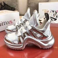 Louis Vuitton Women LV Archlight Sneaker Technical Fabric Monogram Canvas-Silver