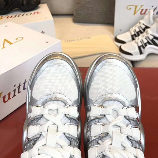 Louis Vuitton Women LV Archlight Sneaker Technical Fabric Monogram Canvas-Silver (9)