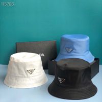 Prada Unisex Nylon Bucket Hat-blue (2)