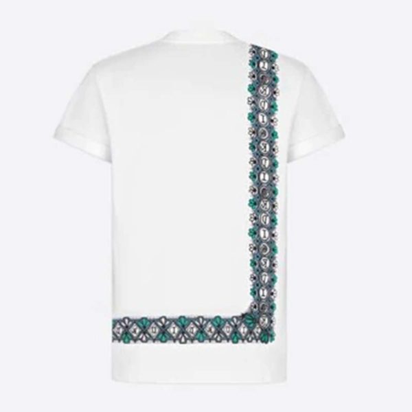 Dior Men Dior And Shawn Oversized T-Shirt White Cotton Jersey (1)