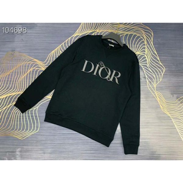Dior Men Oversized Dior And Judy Blame Sweatshirt Cotton-Black (1)