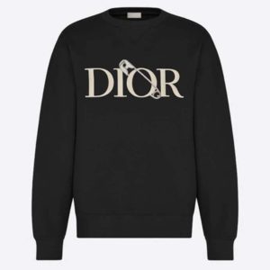 Dior Men Oversized Dior And Judy Blame Sweatshirt Cotton-Black