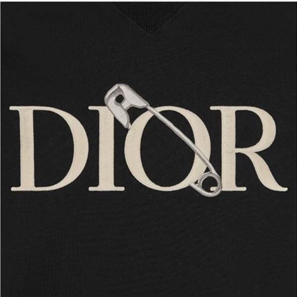 Dior Men Oversized Dior And Judy Blame Sweatshirt Cotton-Black (4)