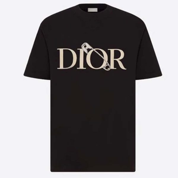 Dior Men Oversized Dior And Judy Blame T-Shirt Cotton-Black (2)