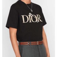 Dior Men Oversized Dior And Judy Blame T-Shirt Cotton-Black (2)