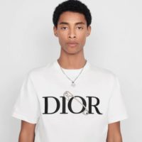 Dior Men Oversized Dior And Judy Blame T-Shirt Cotton-White