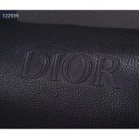 Dior Unisex Roller Messenger Bag Black Grained Calfskin Dior Signature