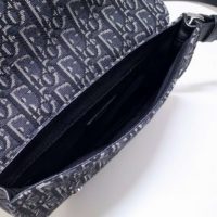 Dior Unisex Saddle Pouch Gray Dior Oblique Jacquard ‘Christian Dior’