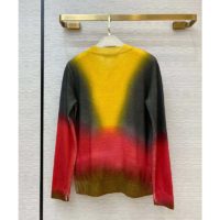 Dior Women Dioraura Sweater Multicolor Cashmere Embroidered Bee Emblem Oversized Fit