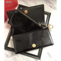 Dior Women Lady Dior Pouch Black Patent Cannage Calfskin ‘D.I.O.R