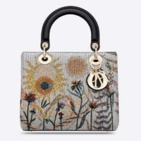 Dior Women Medium Lady Dior Jardin Au Crépuscule Bag Multicolor Calfskin