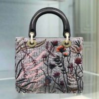 Dior Women Medium Lady Dior Jardin Au Crépuscule Bag Multicolor Calfskin