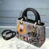 Dior Women Medium Lady Dior Jardin Au Crépuscule Bag Multicolor Calfskin