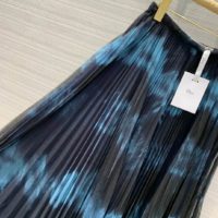 Dior Women Midi Skirt Black and Blue Tie & Dior Tulle